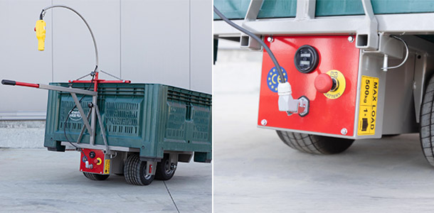 carrello elettrico per la raccolta di frutta in cassoni JOKER